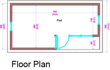 Floor Plan of a garden room