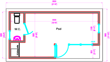 Floor Plan of a Garden Pod