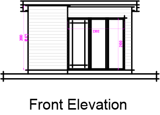 Garden Rooms - Front Elevation Profile