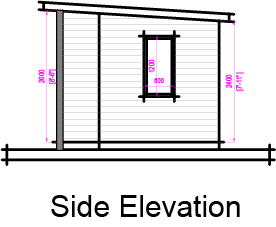 Technical Drawing of a Garden Room
